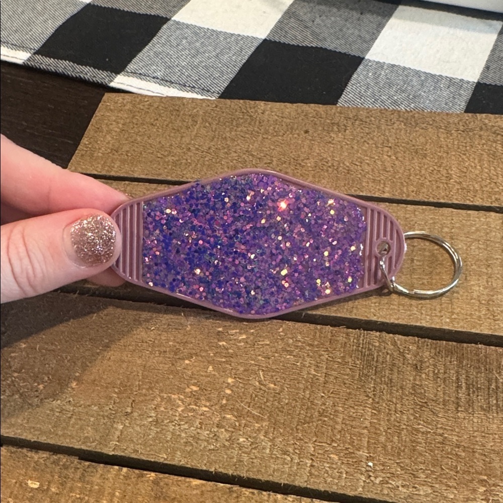 Pink Keychain with Humorous Quote - Picture 2 of 2